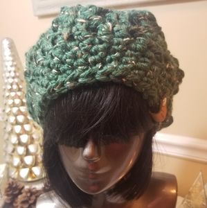 NWT Handmade Crochet Chunky 3-Way Unisex Beret